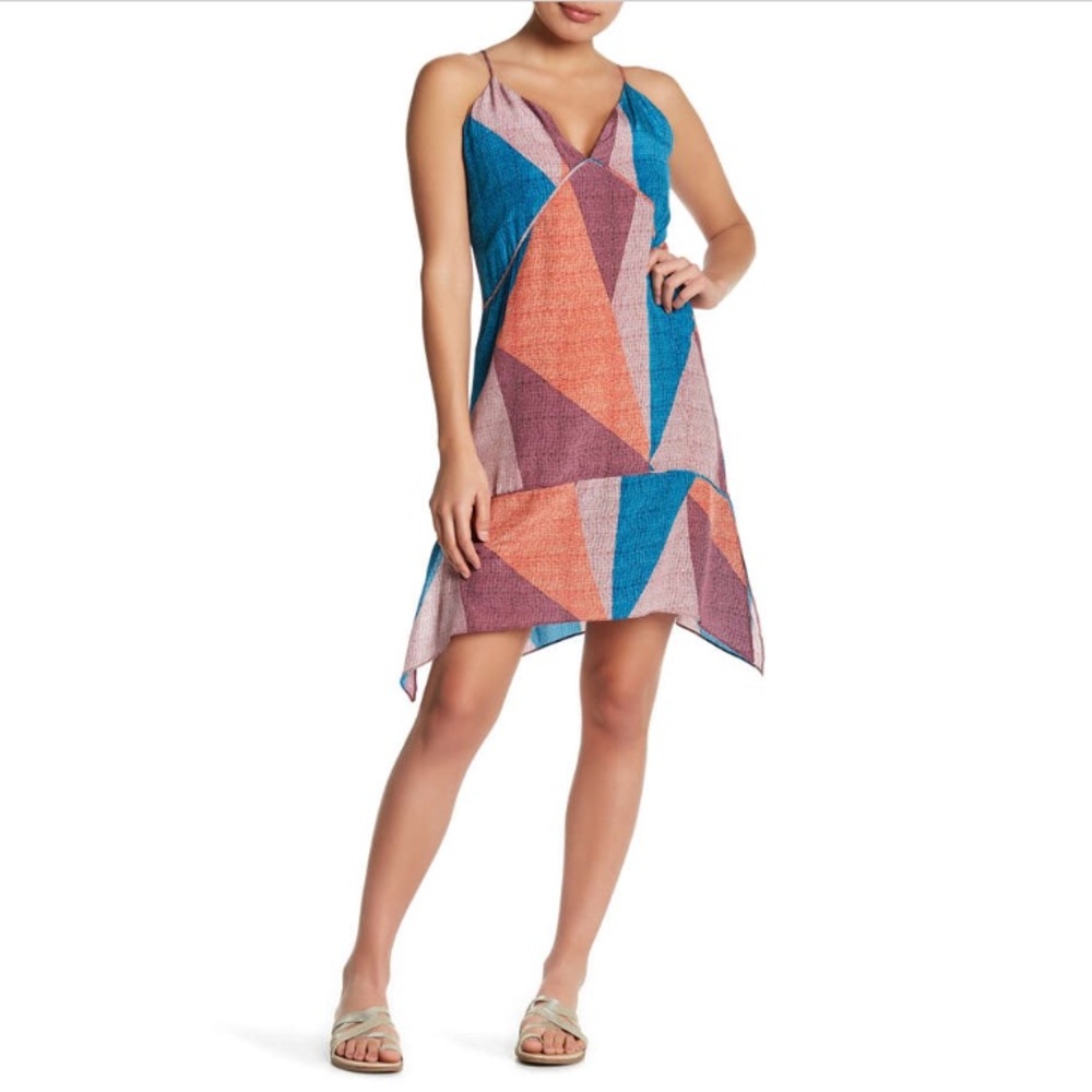 VIX Amanda Silk Printed Mini Dress